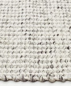 Miss Amara All Rugs Vaasa Grey Felted Wool Hand-Knotted Rug