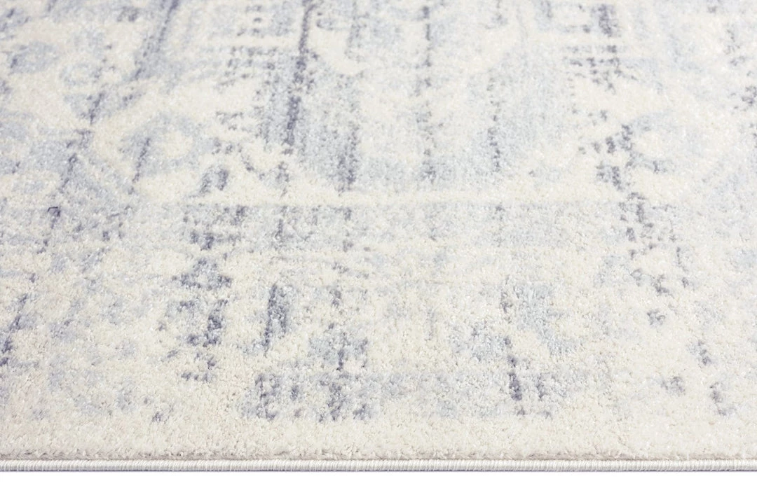 Miss Amara Andra Grey And Ivory Traditional Distressed Runner Rug All Rugs