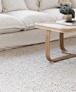 Miss Amara Bianca Natural Tan Braided Wool Rug All Rugs