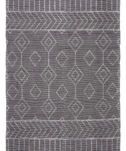 Miss Amara Mirabelle Black And Ivory Diamond Tribal Rug All Rugs