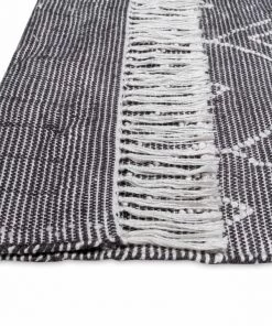 Miss Amara Mirabelle Black And Ivory Diamond Tribal Rug All Rugs