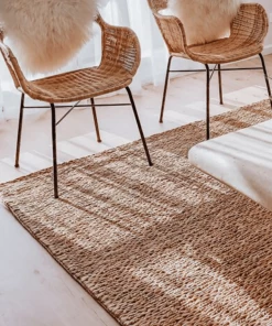 Miss Amara All Rugs Massika Diamond Pattern Braided Jute Rug