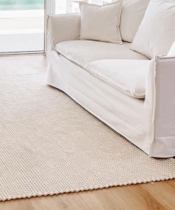 Miss Amara Pella Cream And Grey Textured Flatweave Rug All Rugs