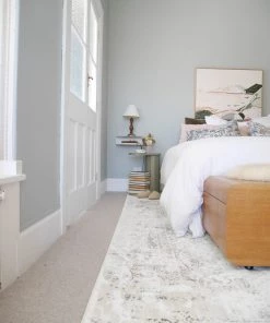 Miss Amara All Rugs Simran Cream Brown And Silver Traditional Floral Rug