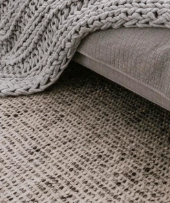 Miss Amara All Rugs Vaasa Grey Felted Wool Hand-Knotted Rug