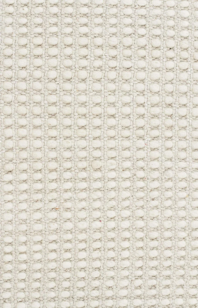 Miss Amara Larvic Off-White Felted Wool & Cotton Hand-Knotted Rug All Rugs