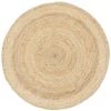 Miss Amara Sayulita Natural Hand-Braided Round Jute Rug