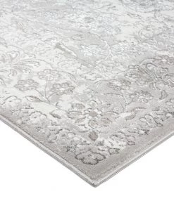 Miss Amara Aaerin Charcoal Grey And Ivory Traditional Distressed Runner Rug All Rugs
