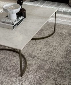 Miss Amara All Rugs Aaerin Charcoal Grey And Ivory Traditional Distressed Rug