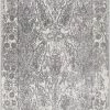 Miss Amara Aaerin Charcoal Grey And Ivory Traditional Distressed Runner Rug All Rugs