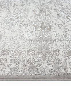 Miss Amara Aaerin Charcoal Grey And Ivory Traditional Distressed Runner Rug All Rugs