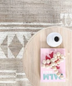 Miss Amara Abera Brown And Cream Tribal Jute Rug All Rugs