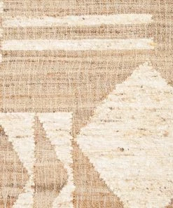 Miss Amara Abera Brown And Cream Tribal Jute Rug All Rugs