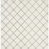 Miss Amara Ada Ivory Diamond Pattern Wool Rug