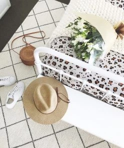 Miss Amara Ada Ivory Diamond Pattern Wool Rug