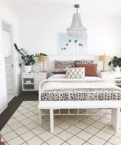 Miss Amara Ada Ivory Diamond Pattern Wool Rug