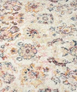 Miss Amara Addison Cream And Purple Multi-Colour Distressed Rug All Rugs