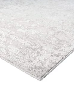Miss Amara Adela Grey And Ivory Distressed Floral Rug