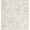 Miss Amara Adela Grey And Ivory Distressed Floral Rug