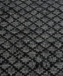 Miss Amara Adisa Scandi Diamond Pattern Charcoal Flatweave Rug All Rugs