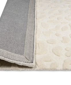 Miss Amara All Rugs Agnes Ivory Cream Carved Animal Pattern Rug