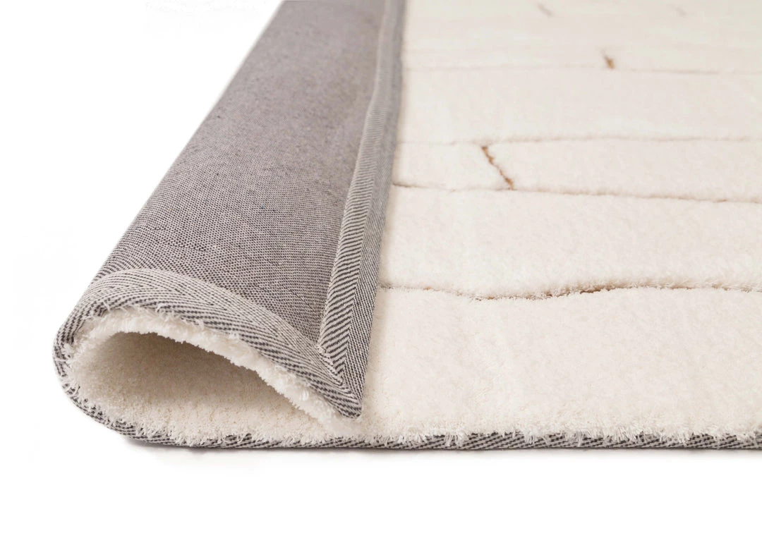 Miss Amara All Rugs Alayna Cream And Gold Tribal Shag Rug