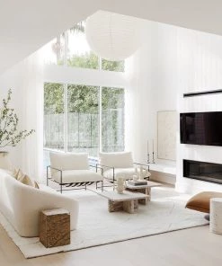 Miss Amara All Rugs Alayna Cream And Gold Tribal Shag Rug