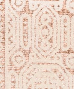 Miss Amara Alessandra Peach And Ivory Tribal Textured Runner Rug All Rugs