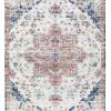 Miss Amara All Rugs Alice Multicolour Transitional Distressed Medallion Rug
