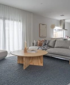 Miss Amara Aliya Grey Braided Wool Rug All Rugs