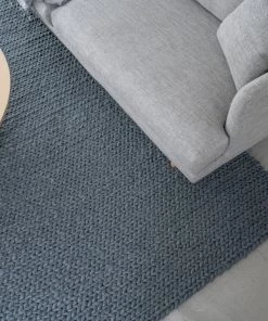 Miss Amara Aliya Grey Braided Wool Rug All Rugs