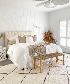 Miss Amara Allefra Diamond Pattern Berber Shag Rug