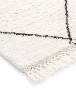 Miss Amara Allefra Diamond Pattern Berber Shag Rug