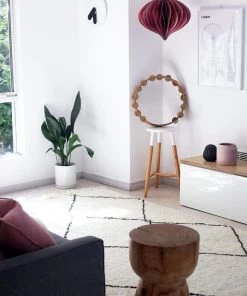 Miss Amara Allefra Diamond Pattern Berber Shag Rug