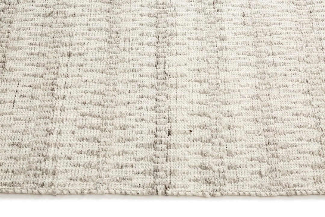 Miss Amara Alva Taupe & Ivory Flatweave Indoor Outdoor Rug
