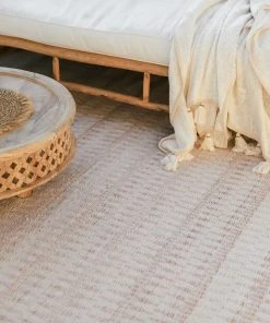 Miss Amara Alva Taupe & Ivory Flatweave Indoor Outdoor Rug