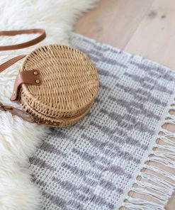 Miss Amara Alva Taupe & Ivory Flatweave Indoor Outdoor Rug