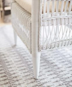 Miss Amara Alva Taupe & Ivory Flatweave Indoor Outdoor Rug