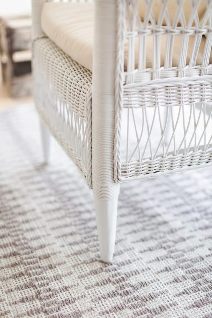 Miss Amara Alva Taupe & Ivory Flatweave Indoor Outdoor Rug