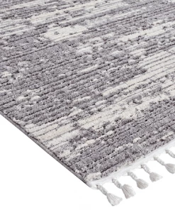Miss Amara Alyssa Ivory Grey Textured Rug All Rugs