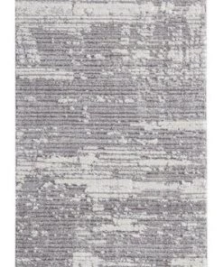 Miss Amara All Rugs Alyssa Ivory Grey Textured Runner Rug
