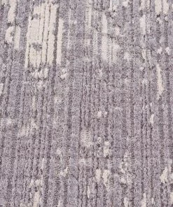 Miss Amara All Rugs Alyssa Ivory Grey Textured Runner Rug