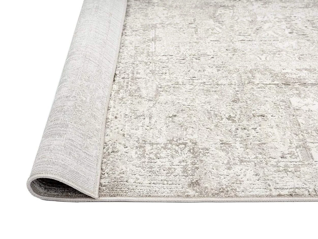 Miss Amara Amada Grey Ivory And Cream Traditional Floral Rug