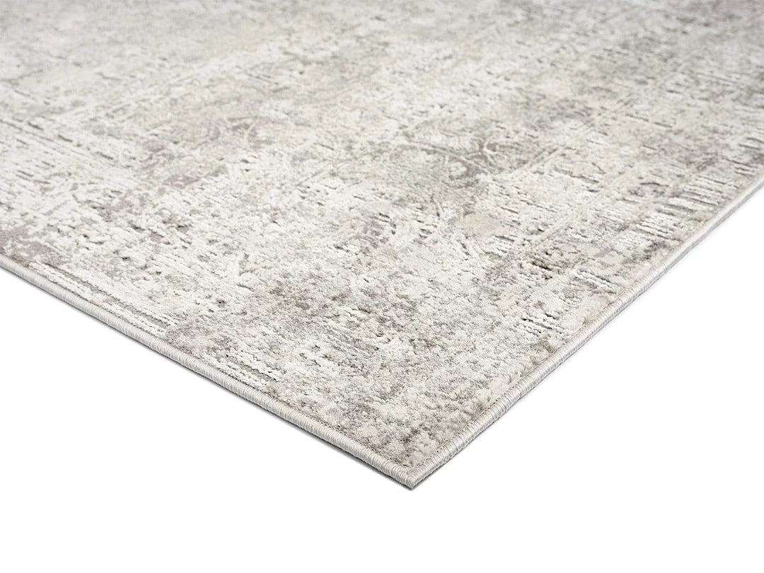 Miss Amara Amada Grey Ivory And Cream Traditional Floral Rug