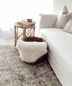 Miss Amara Amada Grey Ivory And Cream Traditional Floral Rug