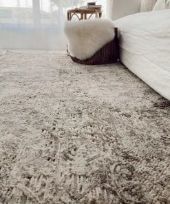 Miss Amara Amada Grey Ivory And Cream Traditional Floral Rug