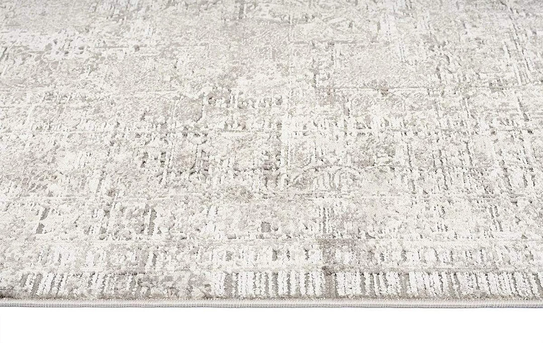 Miss Amara Amada Grey Ivory And Cream Traditional Floral Rug