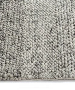 Miss Amara All Rugs Amalie Marbled Grey Braided And Looped Rug