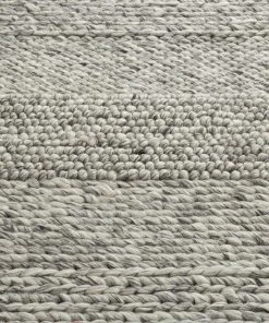 Miss Amara All Rugs Amalie Marbled Grey Braided And Looped Rug