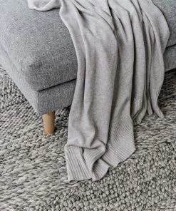 Miss Amara All Rugs Amalie Marbled Grey Braided And Looped Rug